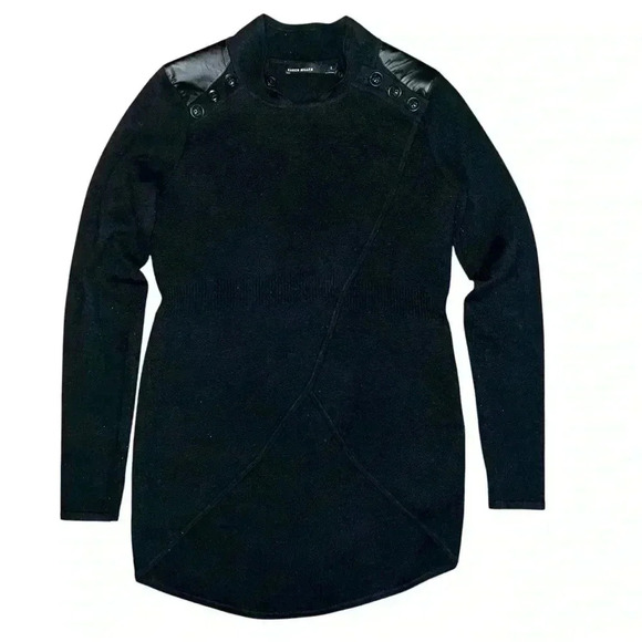 Karen Millen black wrap sweater size 2 - Picture 2 of 11